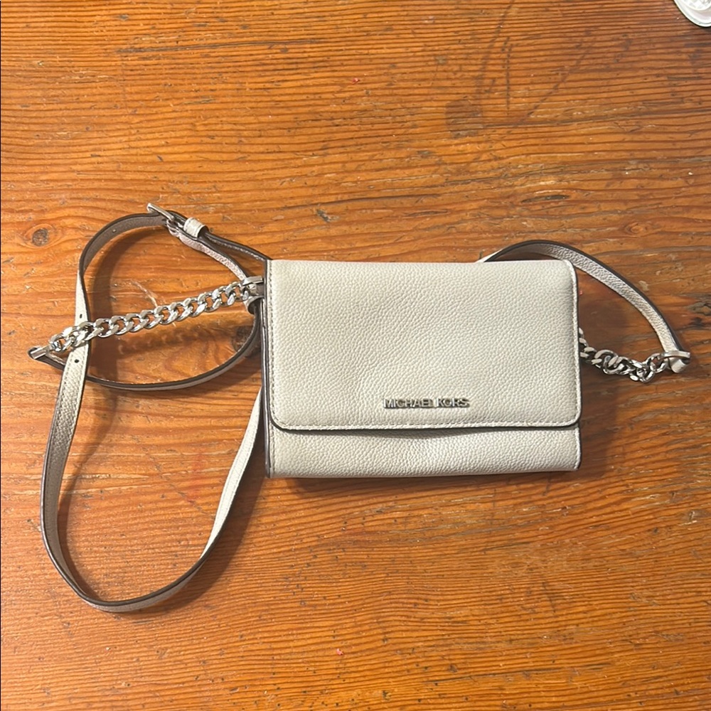 Michael Kors Gray Crossbody Bag